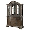 Crown Mark Kiera Traditional Buffet and Hutch with Glass Doors