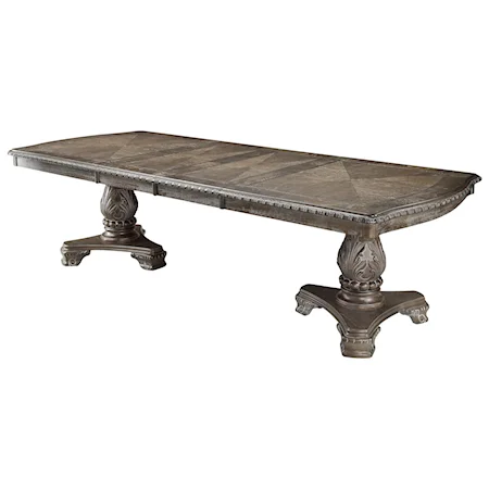 Traditional Double Pedestal Dining Table