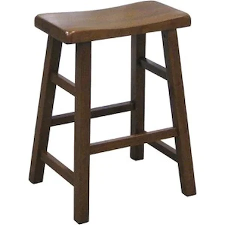 Casual 24" Height Saddle Stool