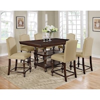 Traditional Counter Height Table Set