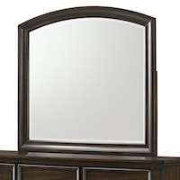 Traditional Dresser Mirror with Curved Top