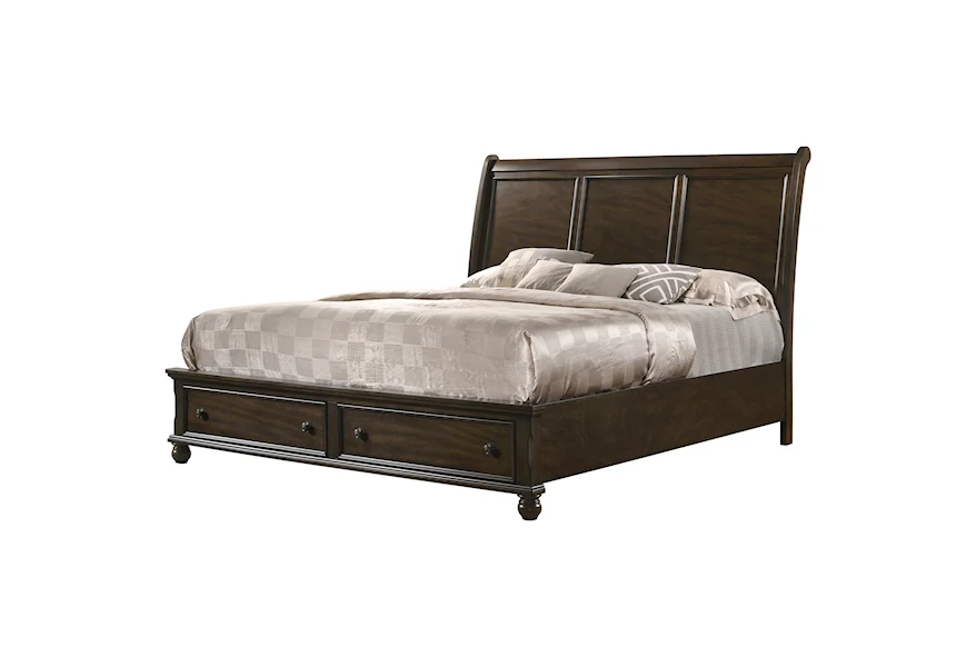 Lara King Storage Bed by Crown Mark at Galleria Furniture, Inc.