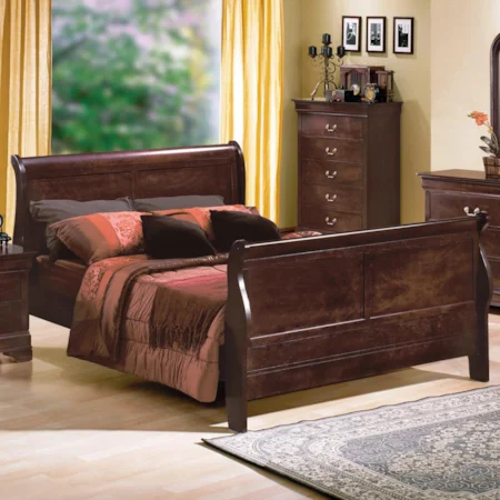 Traditional Twin Sleigh Bed