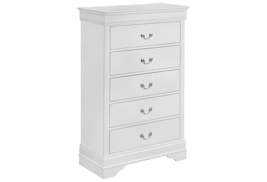 Louis Philippe 5 Drawer Chest by Crown Mark at Sam Levitz Furniture