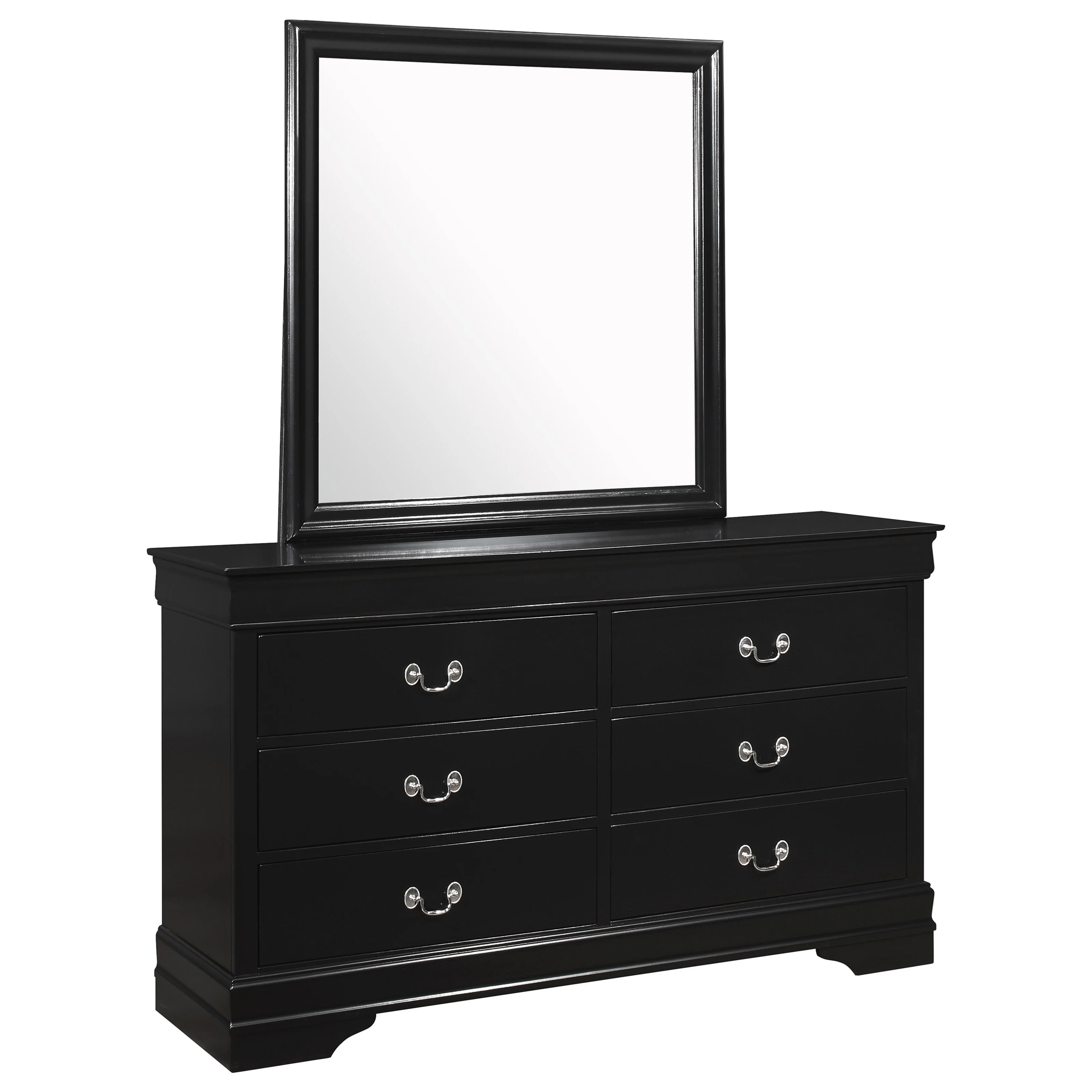 black 6 drawer dresser with mirror Crown Mark Louis Philip Plus Size Gothic Wedding Dresses Late Dinner Plans Halter Color:Golden Ochre ideal for bright