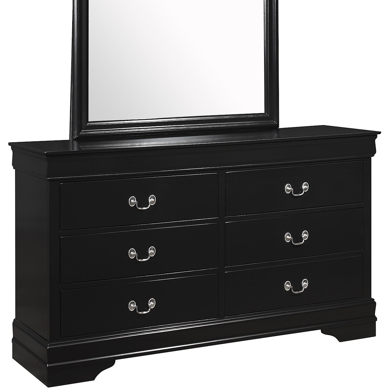 Crown Mark Louis Philippe 6 Drawer Dresser