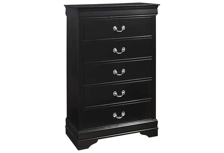 Louis Philip 5 Drawer Chest by Crown Mark at Galleria Furniture, Inc.