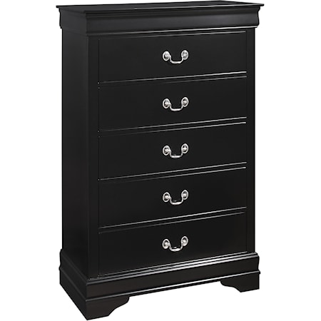 BLACK LOUIS PHILLIPE CHEST |