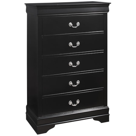 BLACK LOUIS PHILLIPE CHEST |