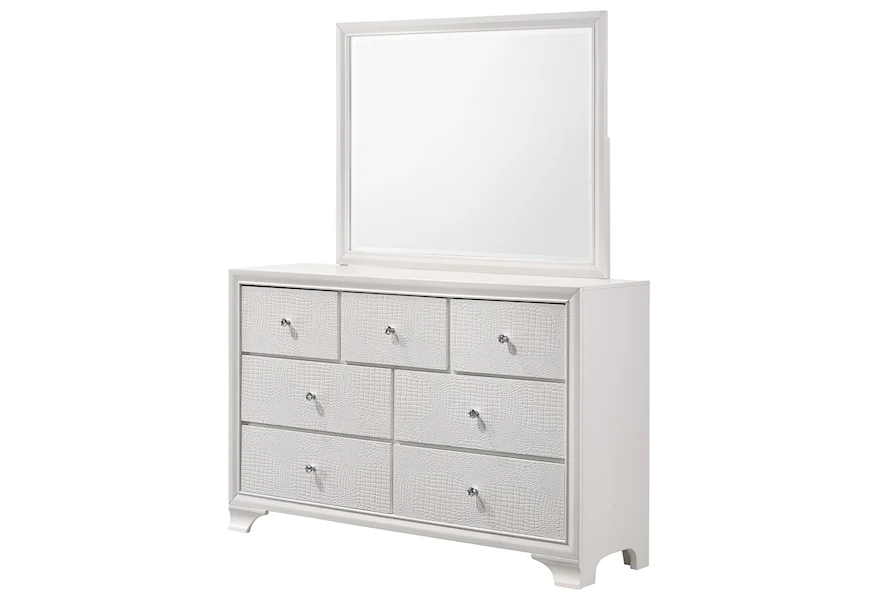 Lyssa Dresser and Mirror Set by Crown Mark at Bullard Furniture