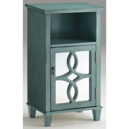 1 Door Cabinet with Mirrored Door