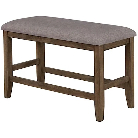 Counter Height Upholstered Dining Bench