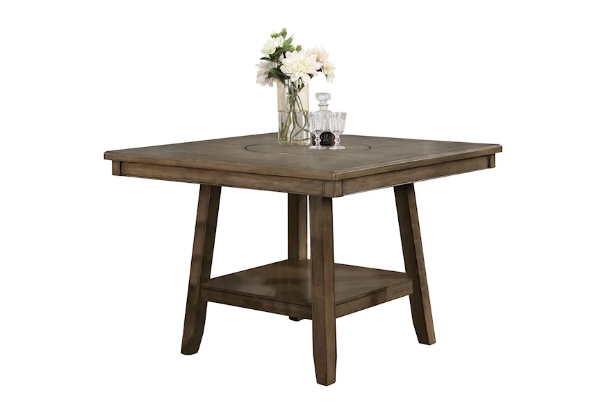 Manning Counter Height Table with Lazy Susan by Crown Mark at Royal Furniture