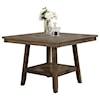Crown Mark Manning Counter Height Table with Lazy Susan