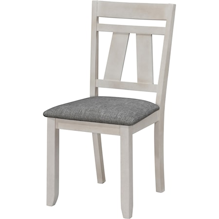 Cottage Style Upholstered Dining Side Chair