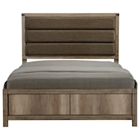 Full Upholstered Low Profile Bed