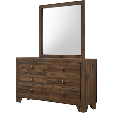 Dresser and Mirror Set