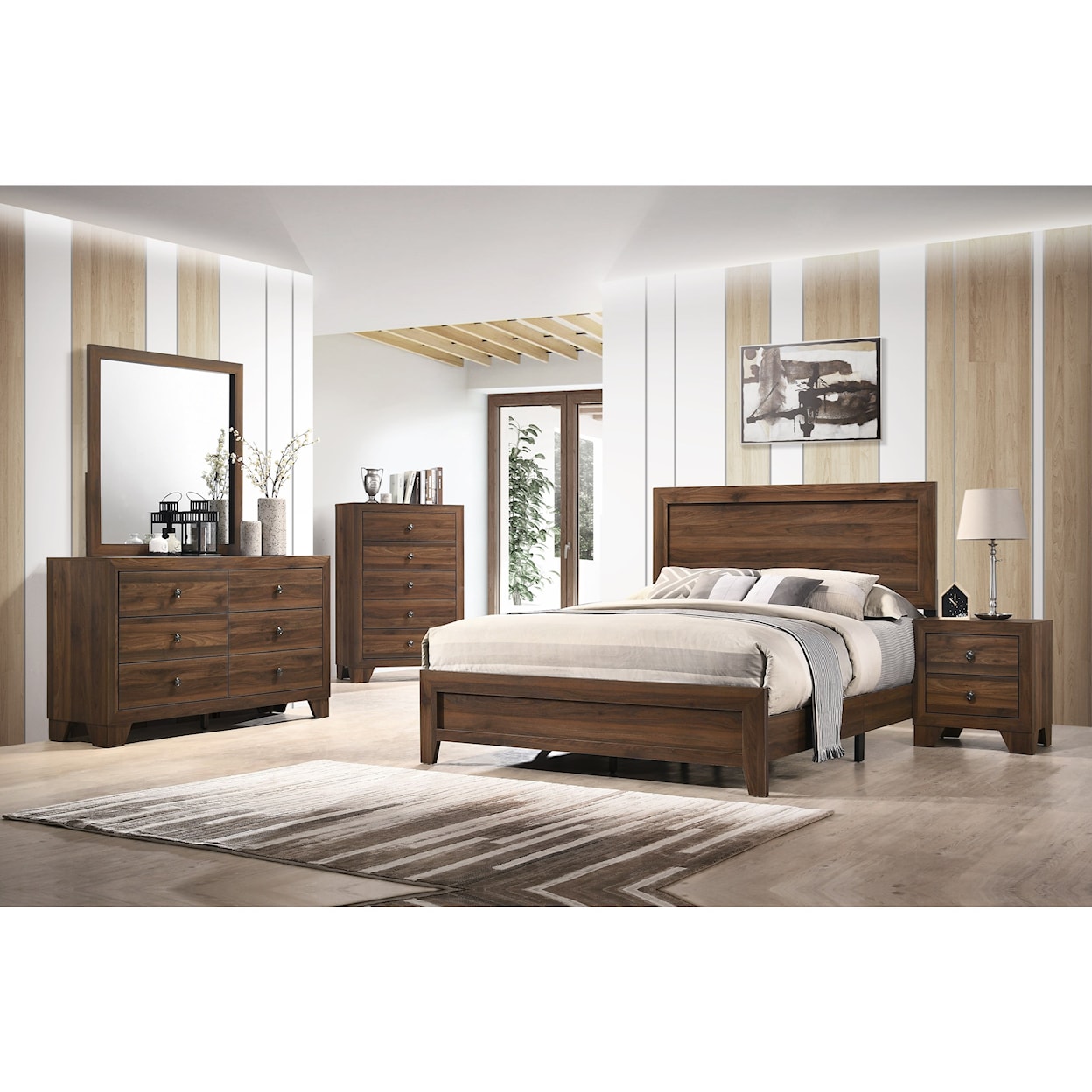 Crown Mark Millie King Panel Bed