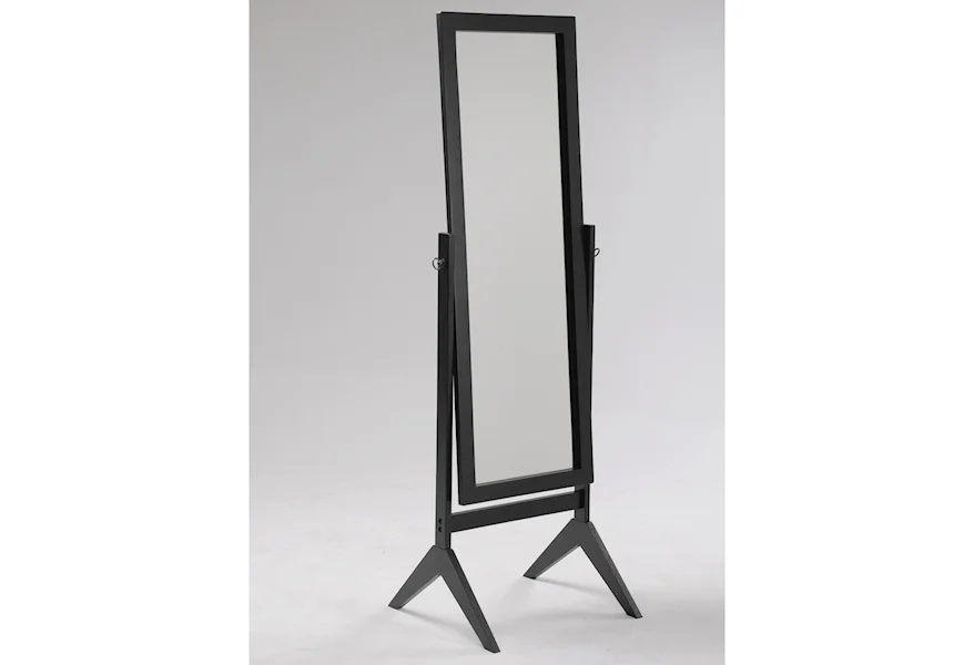 Miscellaneous Espresso Cheval Mirror by Crown Mark at Royal Furniture