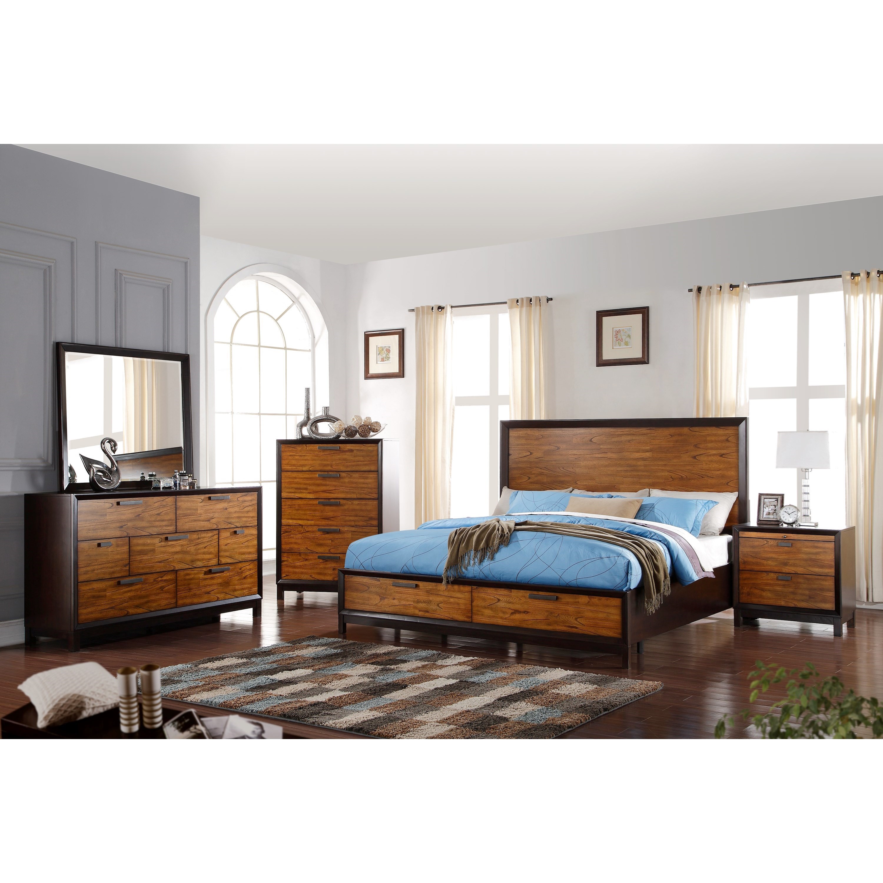 Queen Headboard and Footboard Bed