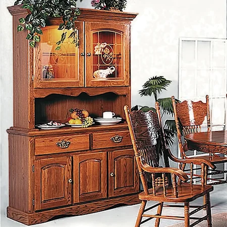 China Cabinet with Lit Storage