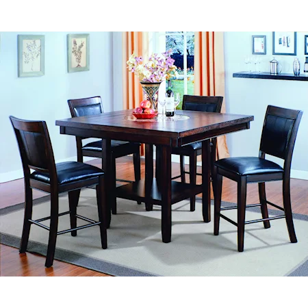 5 Piece Counter Height Table and Chair Set