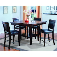 5 Piece Counter Height Table and Chair Set