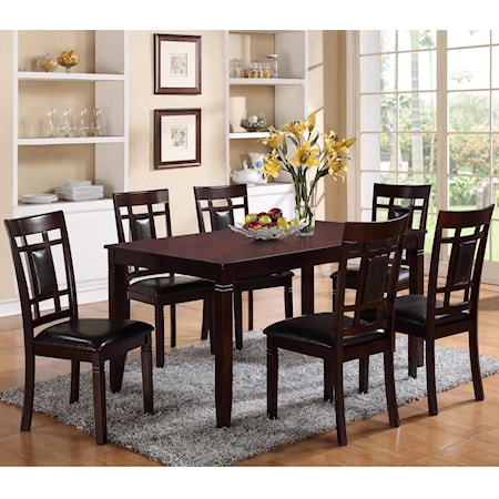 7 Piece Table and Chair Set