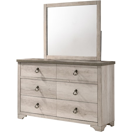 Dresser + Mirror Set