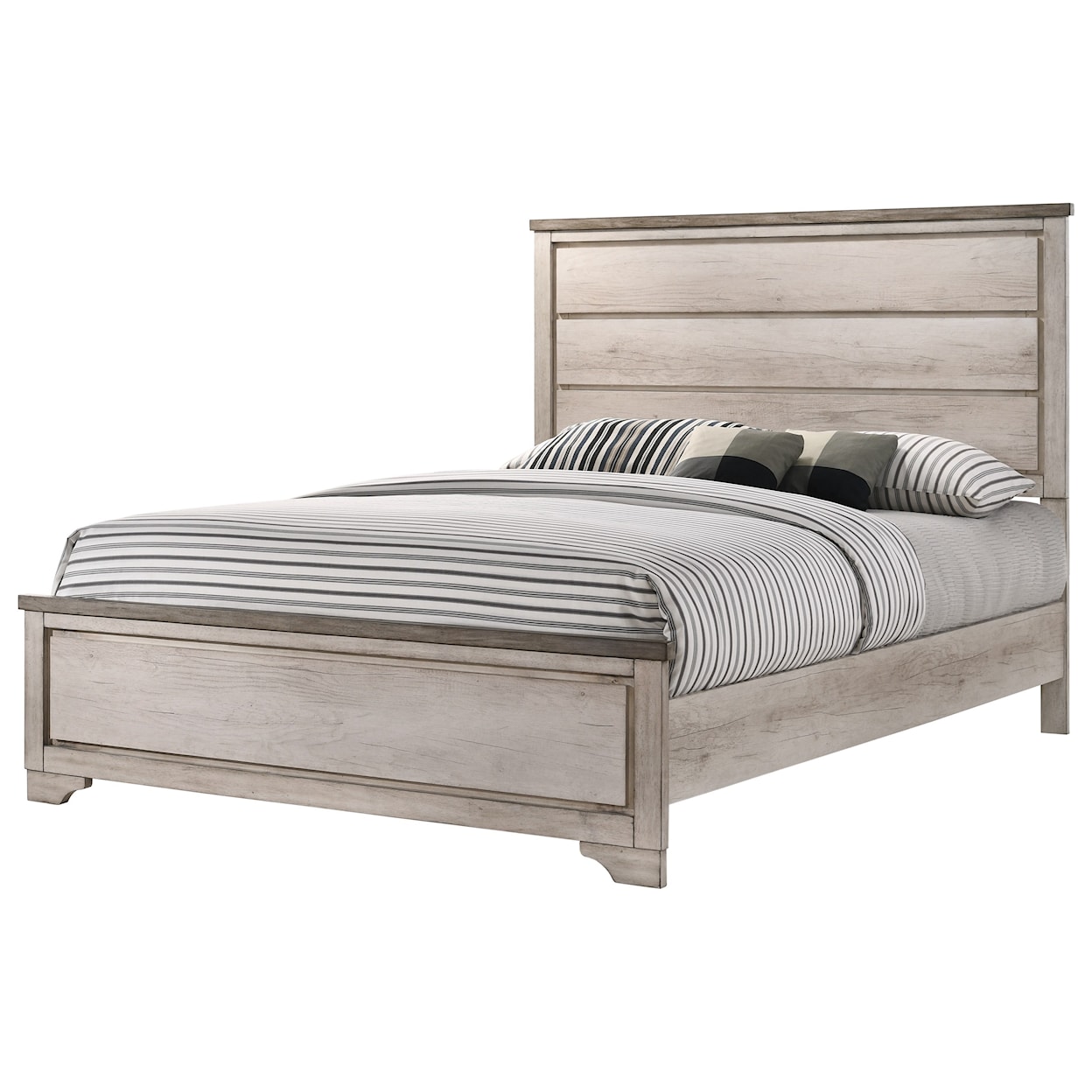 Crown Mark Patterson California King Panel Bed