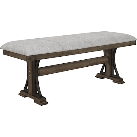 Dining Bench with Upholstered Seat