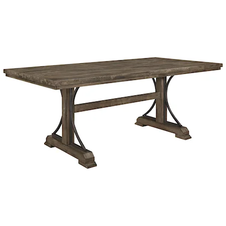 Dining Table with Trestle Base