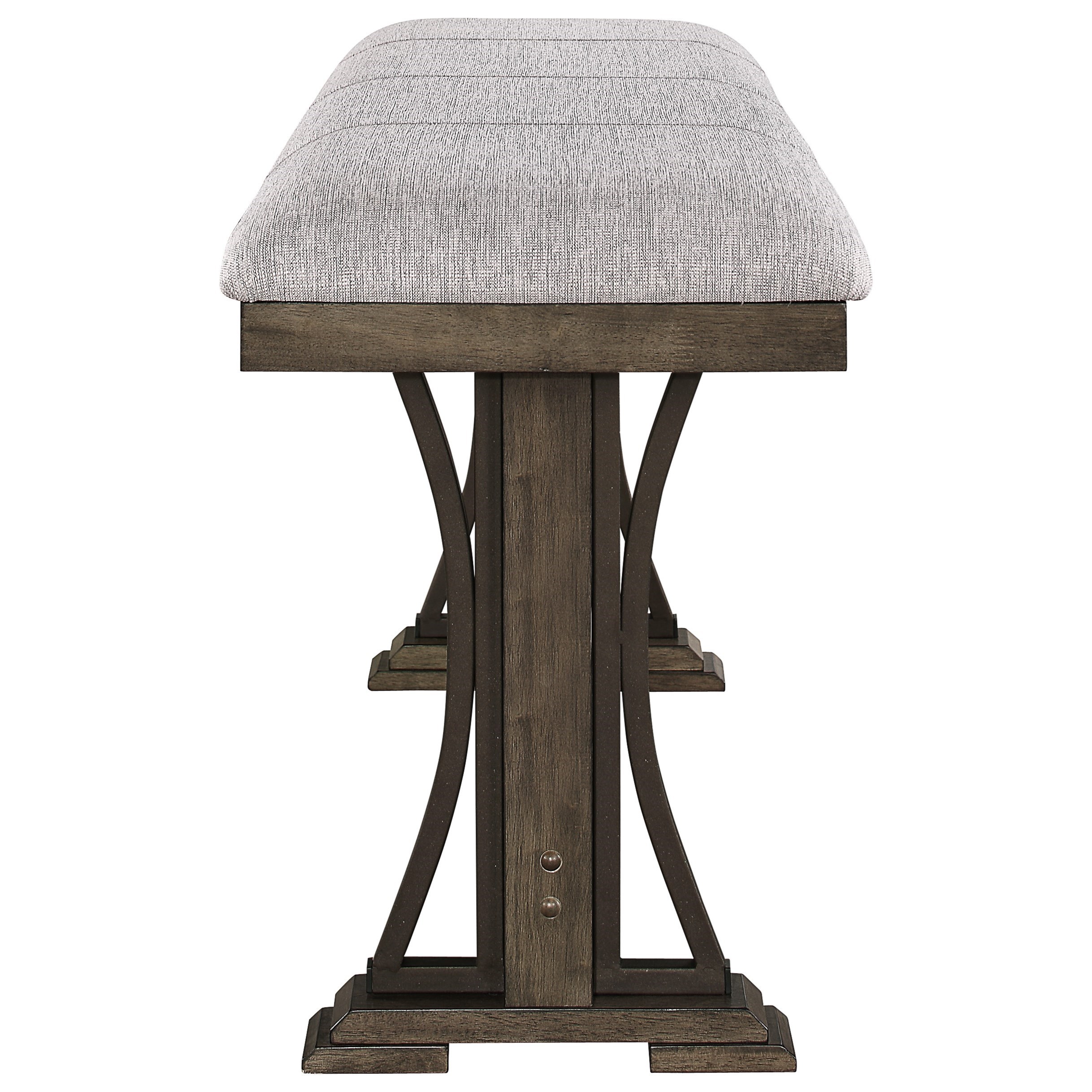 Crown Mark Quincy 2831T3671TOP+BASE+BENCH+4x24 Counter Height Dining