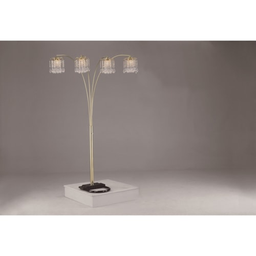 Rain Drop Arc Floor Lamp