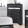 Crown Mark Regata Contemporary 6 Drawer Chest with Jewelry Drawer