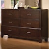 Crown Mark Serena 6 Drawer Dresser