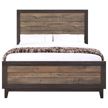 Twin Rustic Headboard and Footboard Bed