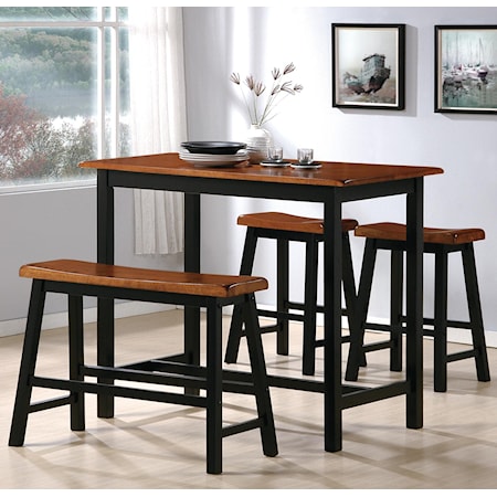 4 Piece Counter Height Table Set