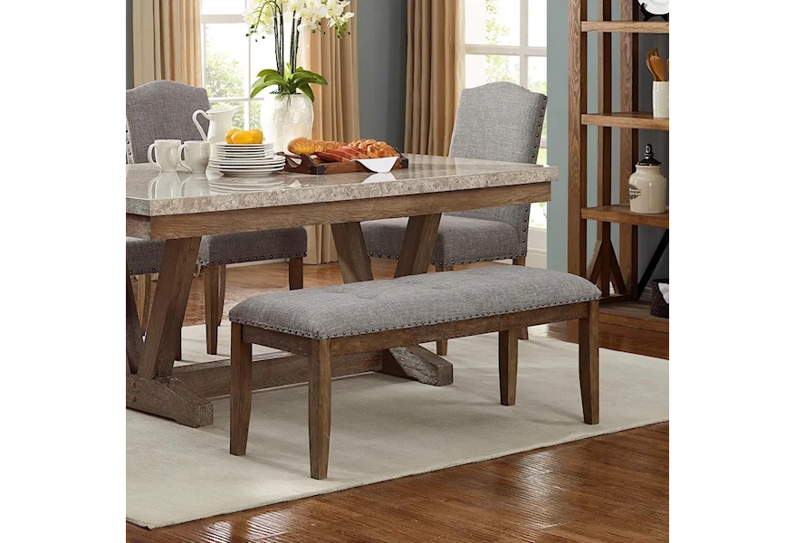 Vesper Dining Bench by Crown Mark at Galleria Furniture, Inc.