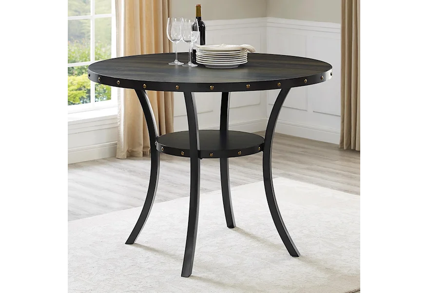 Wallace Counter Height Melamine Table by Crown Mark at Galleria Furniture, Inc.