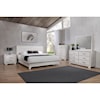 Crown Mark White Sands Queen Bed