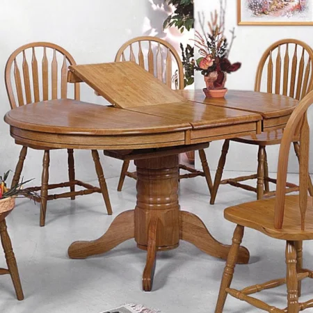 Oval Pedestal Dining Table