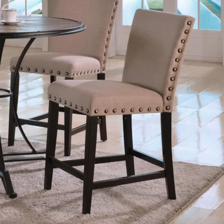 Casual Upholstered Counter Height Chair