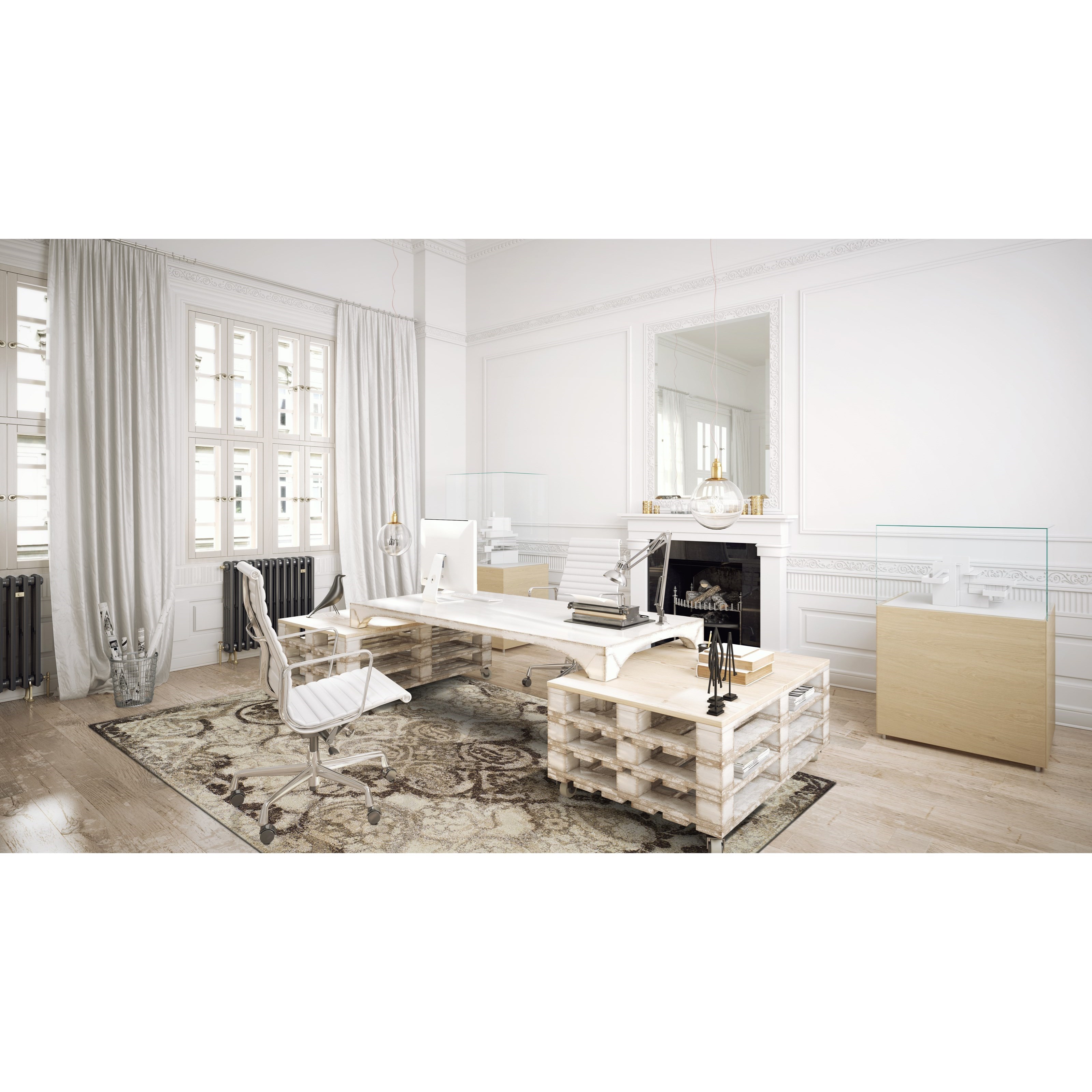 Dalyn Antigua Mocha 5'3"X7'7" Area Rug