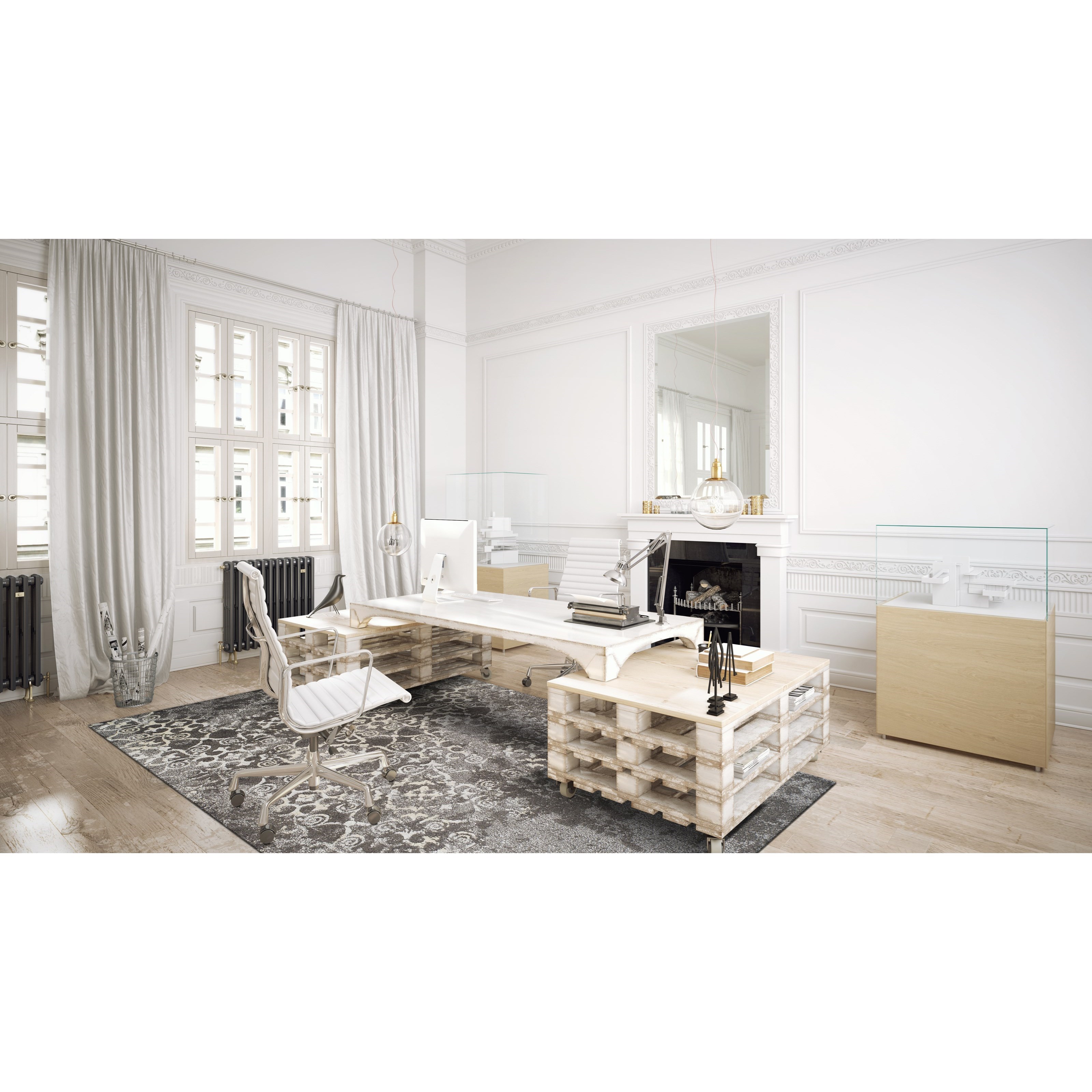 Dalyn Antigua Grey 9'6"X13'2" Area Rug