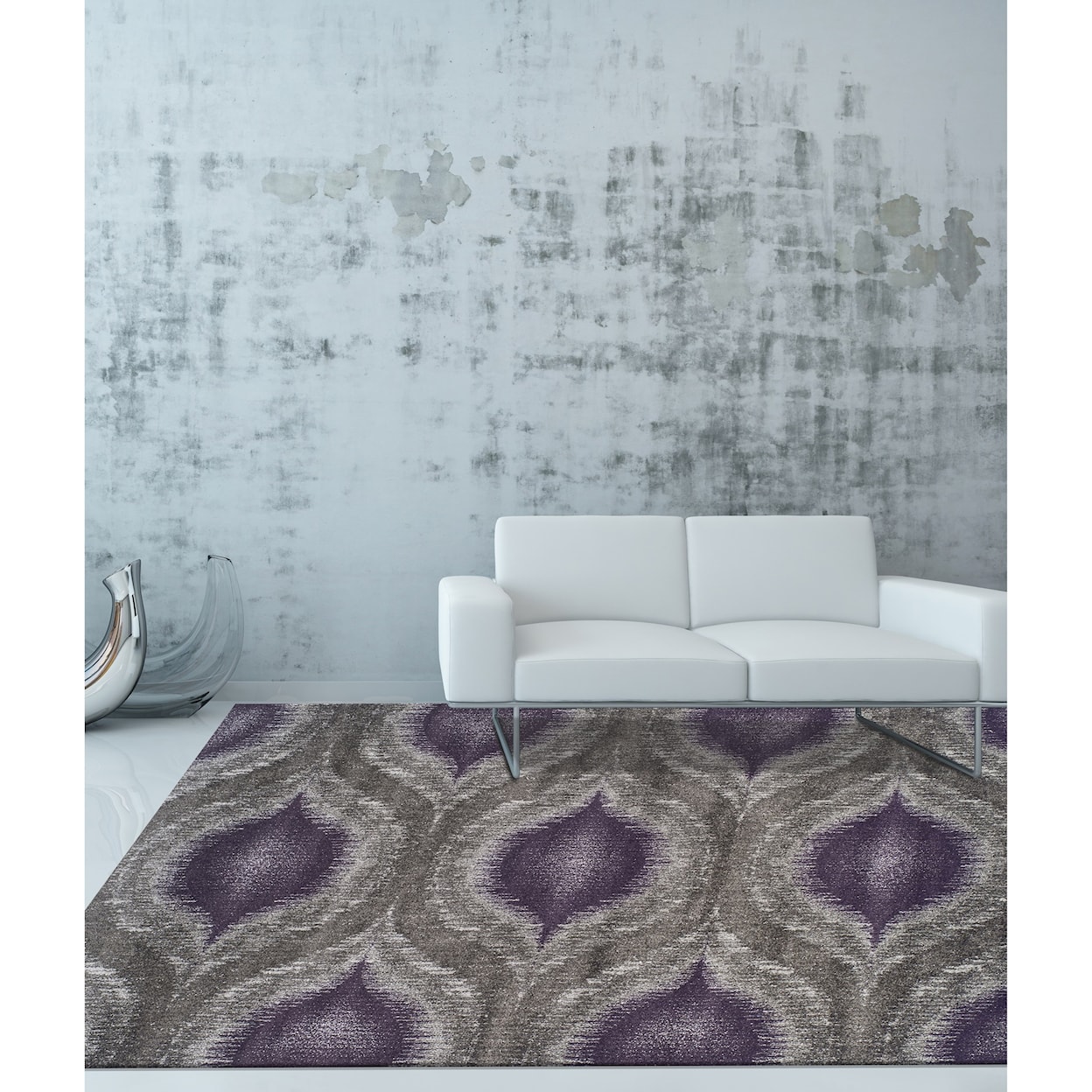 Dalyn Modern Greys Plum 3'3"X5'3" Rug