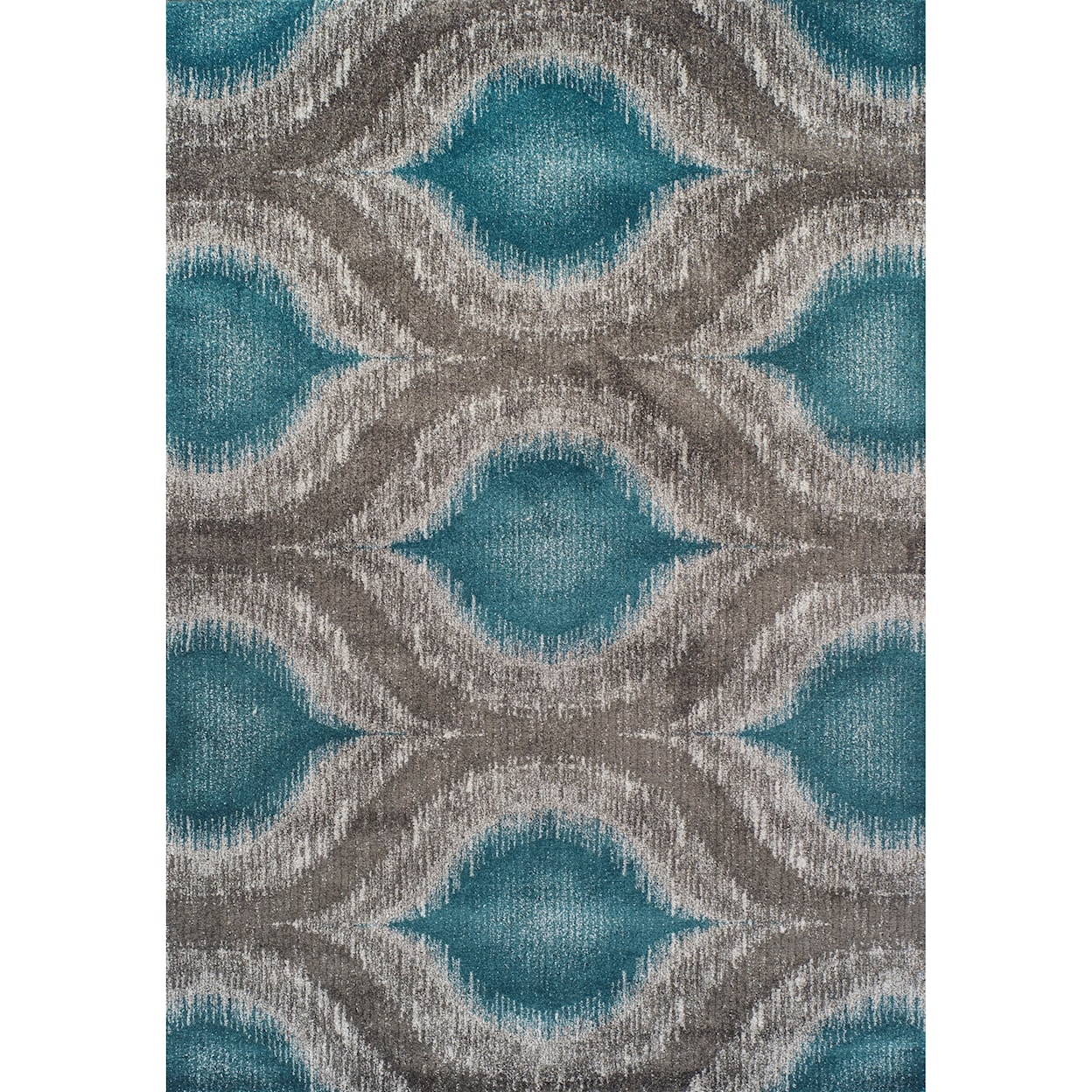 Dalyn Modern Greys Teal 3'3"X5'3" Rug