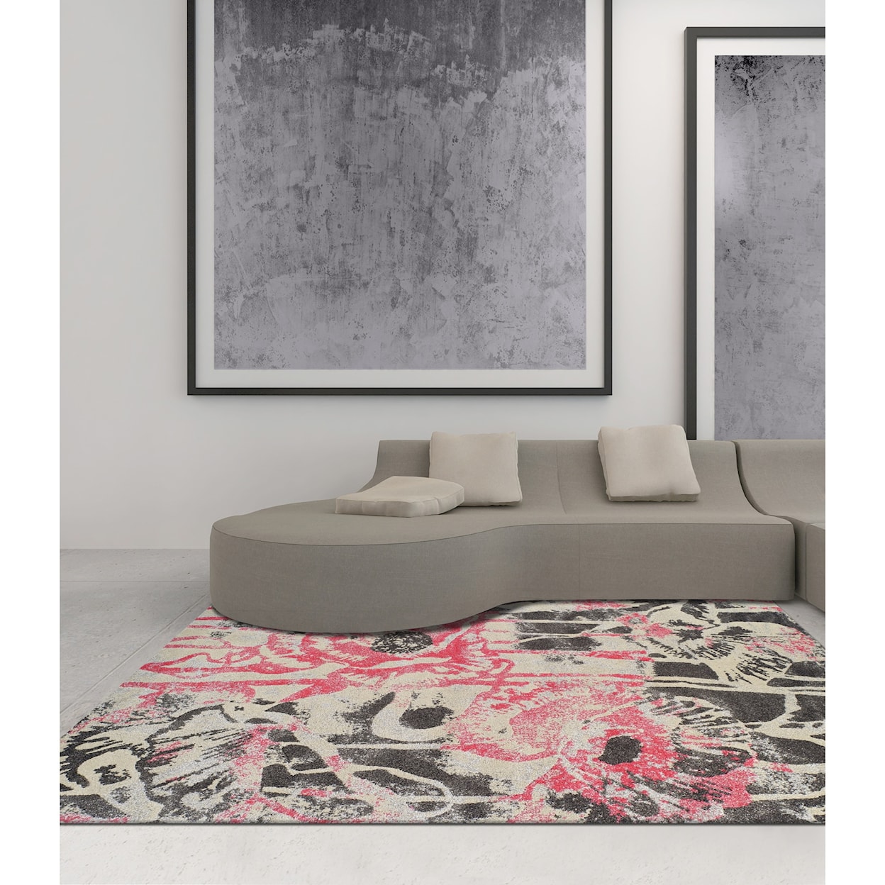 Dalyn Modern Greys Blush 3'3"X5'3" Rug