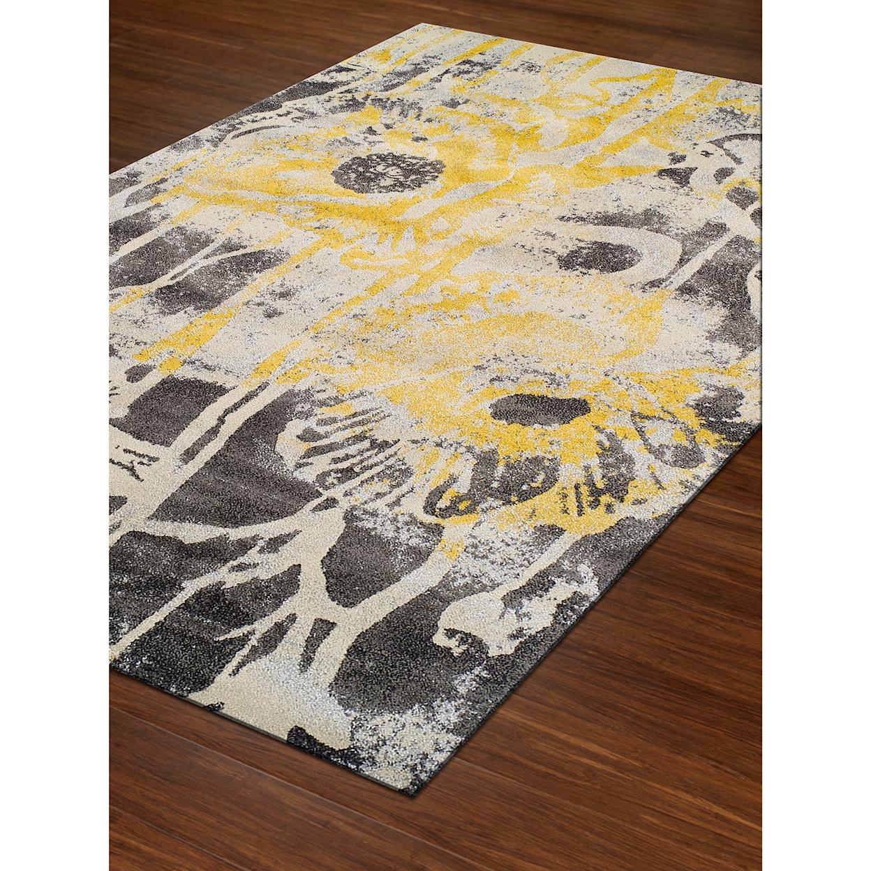 Dalyn Modern Greys Lemon 5'3"X7'7" Rug