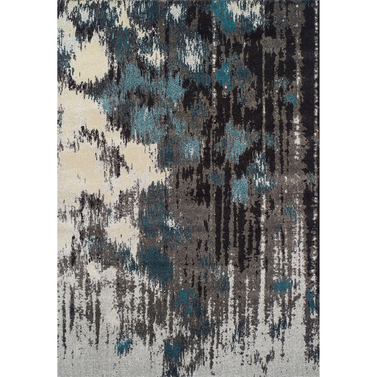 Dalyn Modern Greys Teal 3'3"X5'3" Rug